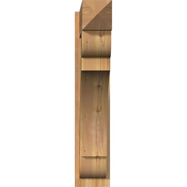 Olympic Arts & Crafts Rough Sawn Outlooker, Western Red Cedar, 8W X 34D X 40H